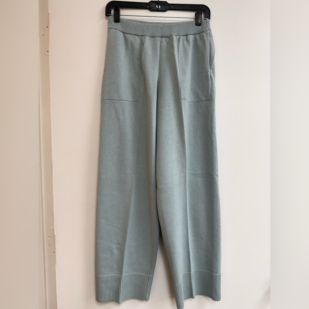 Free People Solar Sweater TOP AND PANT SET in Icy Lake - Picture 8 of 10